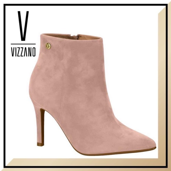 [VIZZANO] Nobuck Nice Glam ROSA heel bootie. Size 7. - Picture 15 of 15